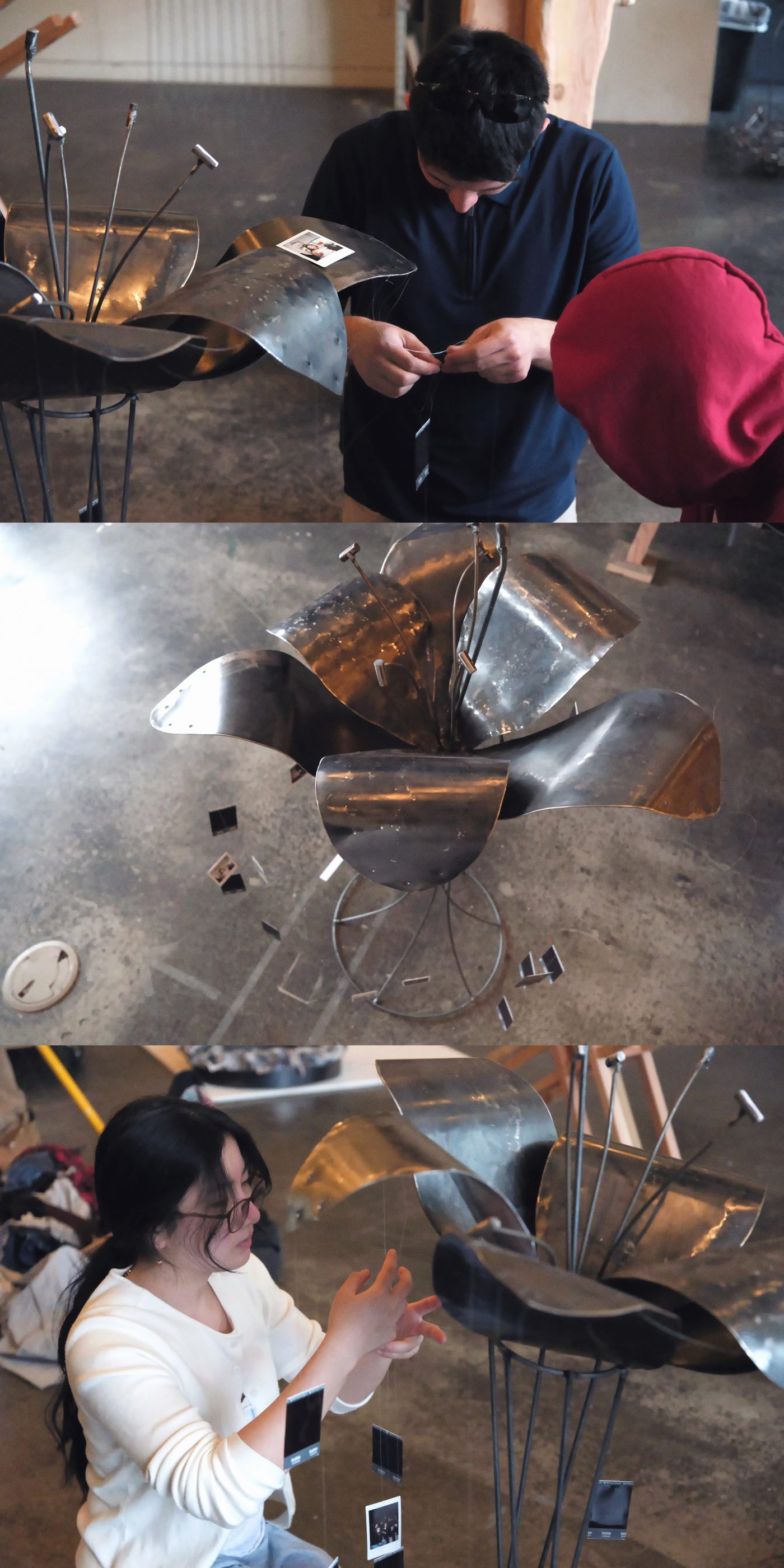 Welded steel lily